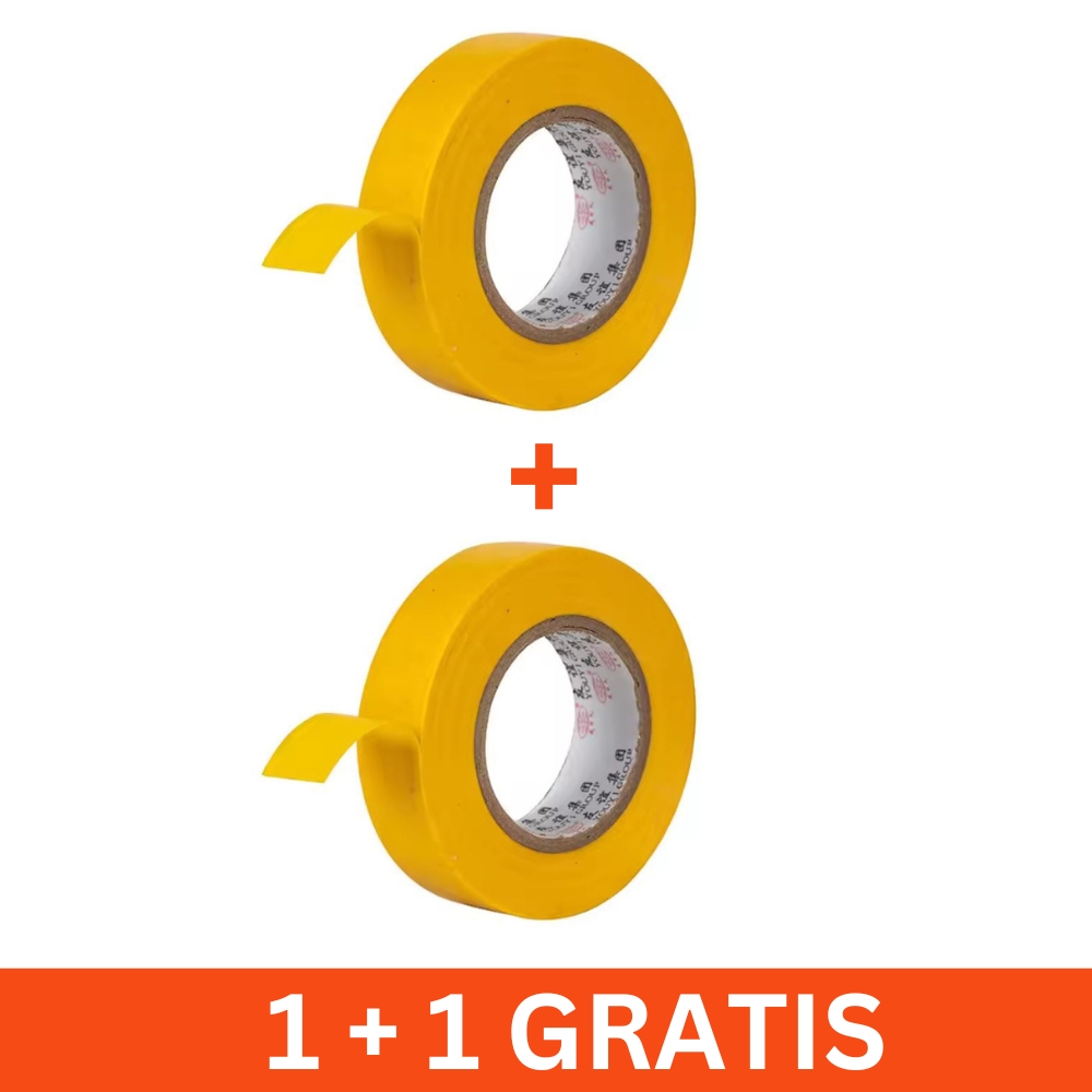 Banda adeziva hartie, galben, TMJ001, 1+1 gratis