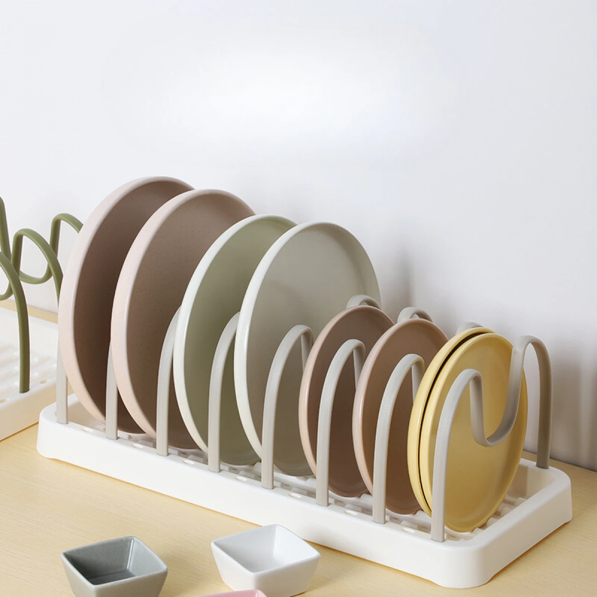 Suport reglabil pentru scurgere capace si vase, 7 separatoare