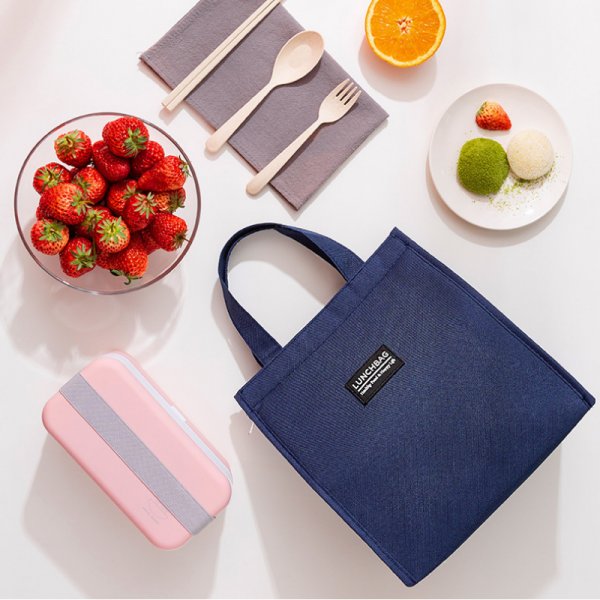 Geanta pliabila termoizolanta pentru pranz, albastru