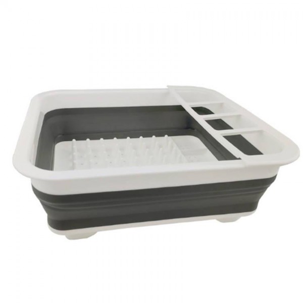 Uscator pliabil,  suport tacamuri si farfurii, silicon