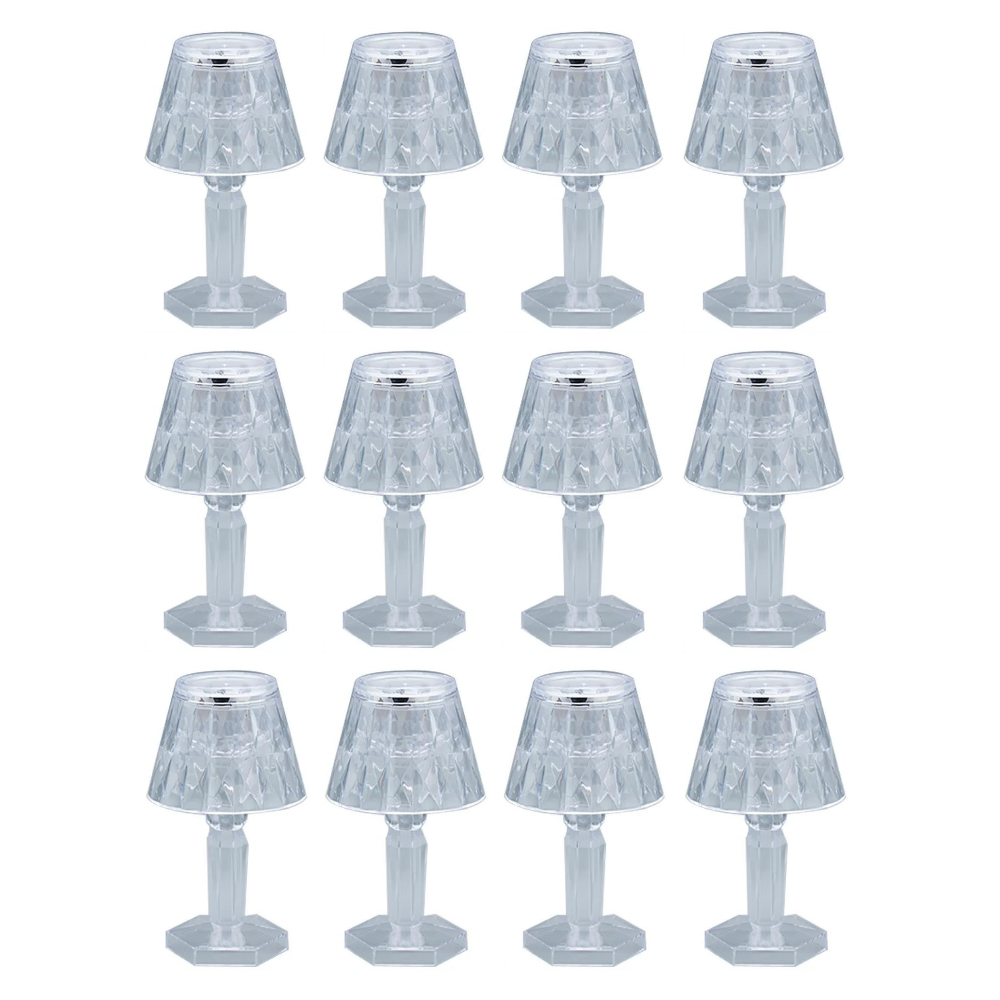 Set 12 x Lampa LED tip lumanare, ABS, lumina alb cald