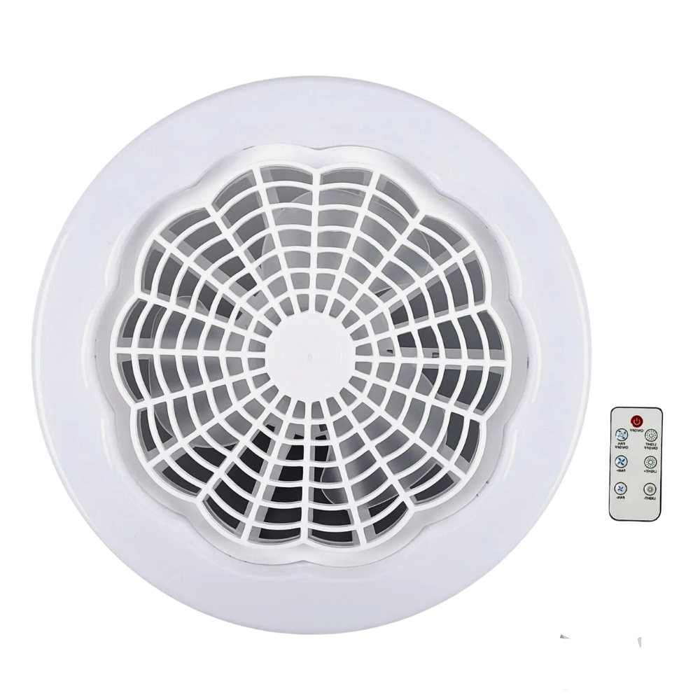 Aplica cu LED si ventilator pentru tavan, E27, 30W, telecomanda