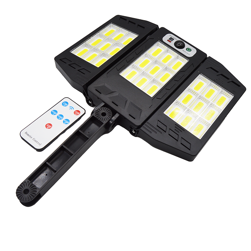 Lampa solara tripla perete W7959 LED, telecomanda