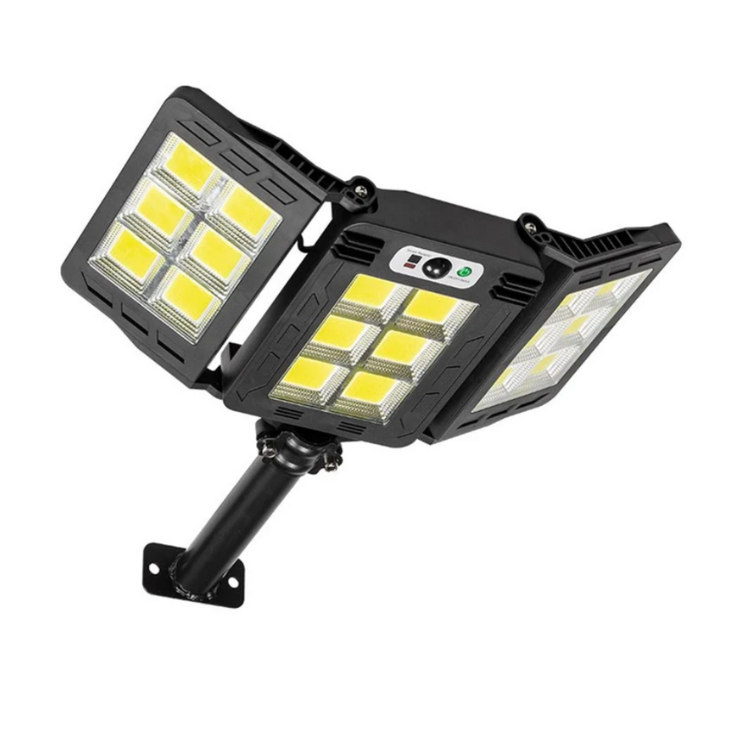 Lampa solara tripla perete LED, 200W, telecomanda