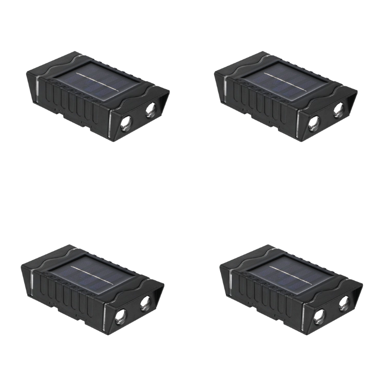 Set 4 x lampi solare perete 4LED, lumina galbena/alba, IP65