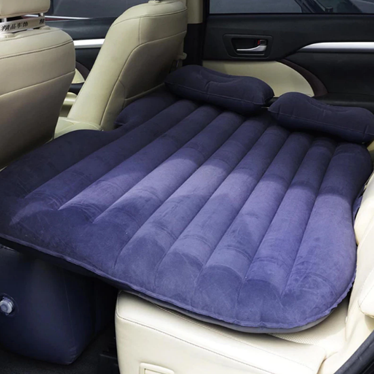 Saltea gonflabila pentru masina cu 2 perne si pompa auto 12V